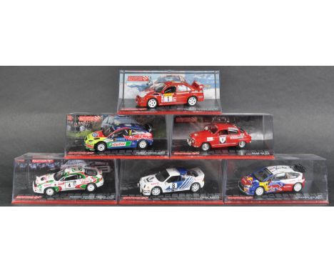 Champion Rally Cars - a collection of x6 Champion Rally Cars precision diecast 1/43 scale model rally cars. Includes Citroen,