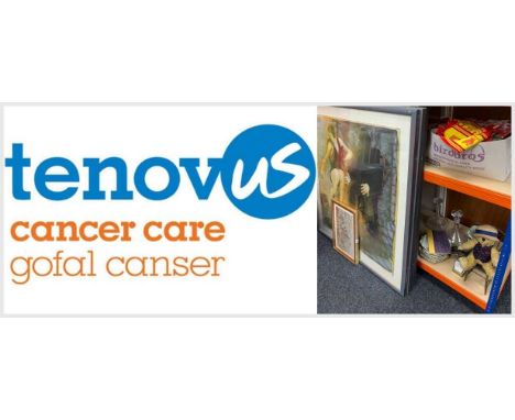 CHARITY LOT BENEFITING TENOVUS CANCER CARE comprising items generously donated by our clients, including paintings, ceramics,