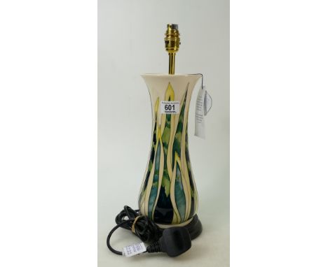 Moorcroft Mother in Laws Tongue Lamp Base: shape L304/12, 1st in quality