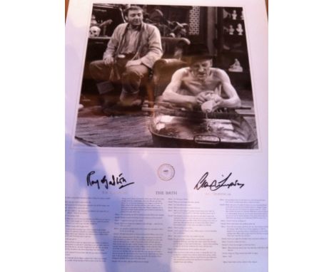 STEPTOE & SON: 17x24 inch official signed limited edition lithograph print of The Bath, the most popular Steptoe episode of a