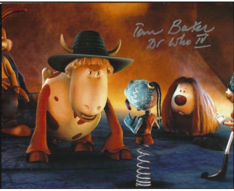 Tom Baker signed colour 10x8 photo from the Magic Roundabout. Good condition 