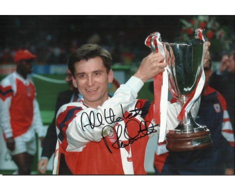 Alan Smith signed colour 12x8 Arsenal photo Good condition 
