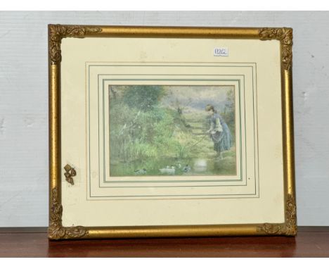 A vintage good quality gilt framed print. 34.5x29.5cm