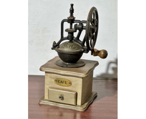 A coffee grinder.