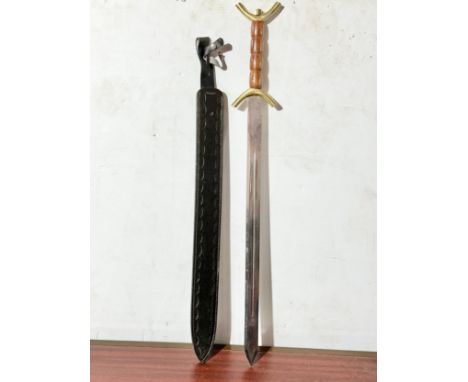 A Celtic style sword. 80cm