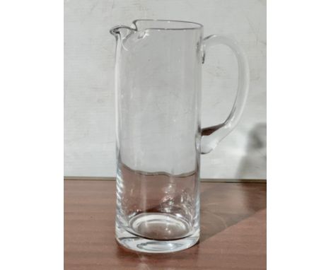 A Danish style glass pitcher. 28cm