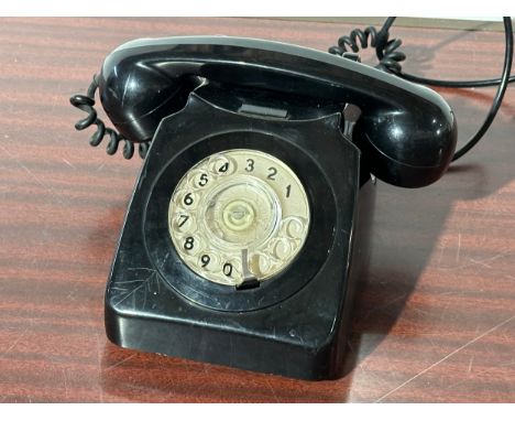 A vintage telephone.