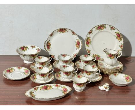 A 29 piece Royal Albert Old Country Roses tea service.