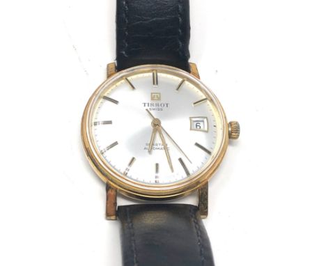 Vintage gents Tissot seastar automatic wristwatch the watch is ticking 