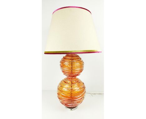ATTRIBUTED TO WILLIAM YEOWARD ALFIE TABLE LAMP, with shade, 90.5cm H approx.