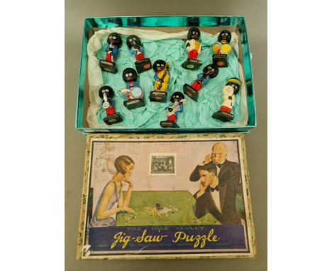 Robertson band figures and a vintage 'The Chad Valley' jigsaw.  