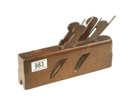 A rare MATHIESON No 191 four iron 5/8" sash moulding plane G+