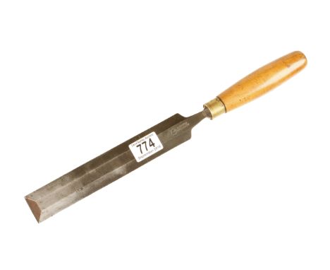 A long 1 1/2" bevel edge paring chisel by SORBY with boxwood handle G++