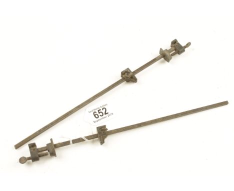 A miniature pair of model makers sash cramps 12" overall G+ 