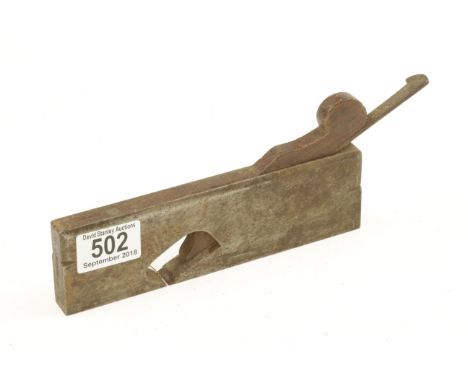 A 7 1/2" x 5/8" d/t steel rebate plane by MATHIESON requires some TLC light pitting overall G 