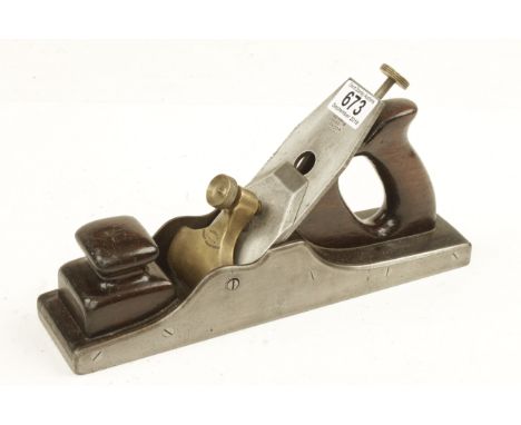 A 12 1/2" NORRIS No A13 Annealed iron panel plane with rosewood infill. 90% late model Norris iron remains G 