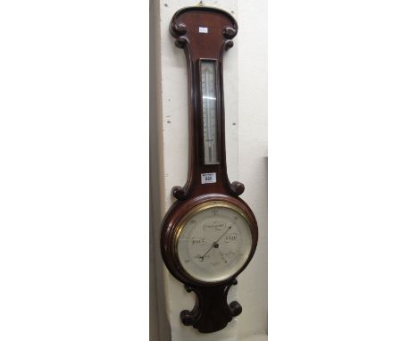 Mahogany wall barometer by Short and Mason of London.(B.P. 24% incl. VAT)
