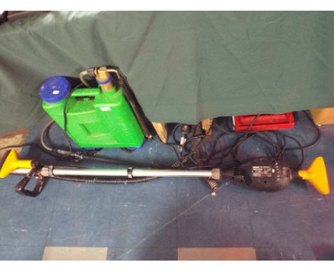A Knapsack Sprayer and Hozelock Model 1752 Pond Vacuum. 