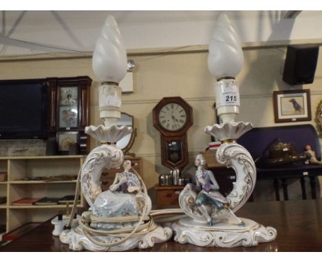 A Pair of Ceramic Table Lamps.