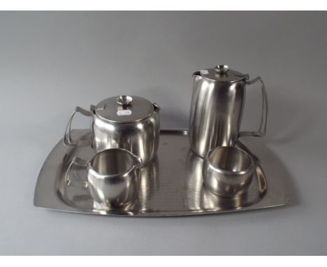 An Old Hall Four Piece Tea Service and Tray .