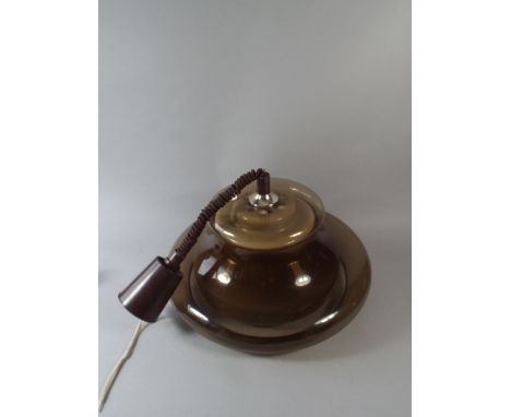 A Vintage Plastic Rise and Fall Ceiling Lamp.