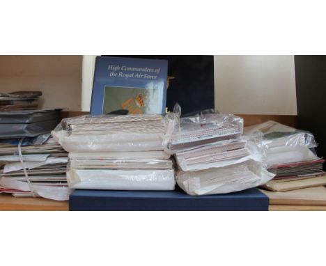 A collection of RAF signed first day covers, together with books and other first day covers