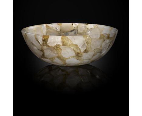 Minerals/Interior Design/Sink: A quartz basin, with plug hole, 40cm diameter