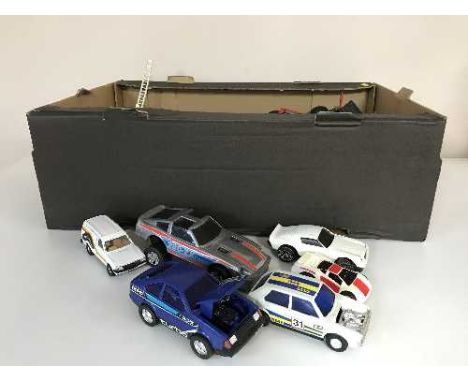 A box of play worn vehicles - Matchbox, Corgi etc  