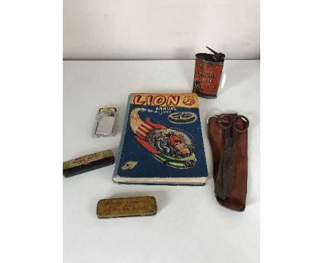 A can of Superior "Specially Prepared Lubricating Oil for Cycles", together with a "Dunlop Long Cycle Repair Outfit" (tin onl