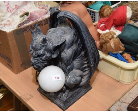A gargoyle form table lamp