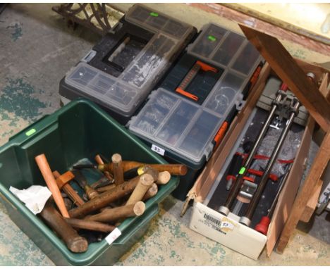 Three boxes of tools
