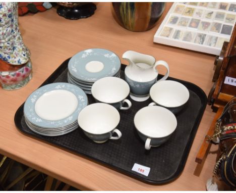 A partial Royal Doulton Reflection pattern tea service