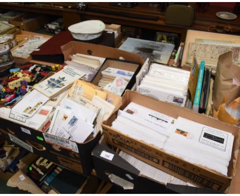 Two boxes containing a large quantity of first day covers