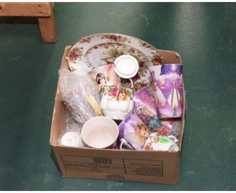 A Royal Albert tea service for six, together with a Royal Albert china Old Country Roses jam jar and cover, a bread and butte