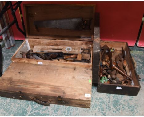 Three boxes of joiners tools