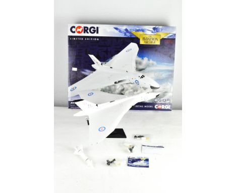 A large Corgi Aviation archive limited edition model plane, 1:72 scale, Avro Vulcan B MK2, XL321 617 Squadron, RAF Scampton, 