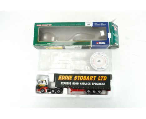 An Eddie Stobart Corgi lorry, MAN TGA XL step frame, curtain side trailer, CC13405, 1:50 scale, in original box