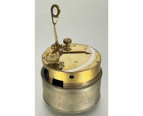 Scientific instruments, Troughton and Simms of London, a fine quality brass pocket box sextant, navigation interest