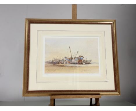 David Howell (British 1939-), Jeddah Fish Market, 360/500 artist proof limited print, signed pencil, in a glazed frame. (23cm