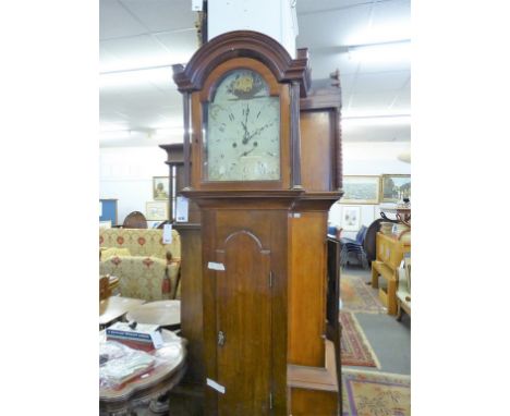 A T. A. Naftel Guernsey longcase clock.