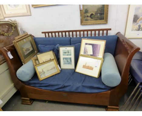 A Simon Horn collection sleigh bed/cot, converts to cot, bed or mini sofa.