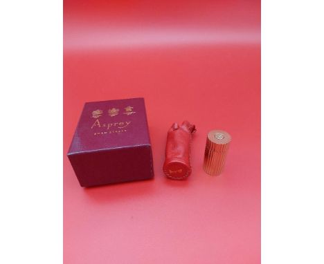 Unusual fluted travel pepper grinder by Asprey London