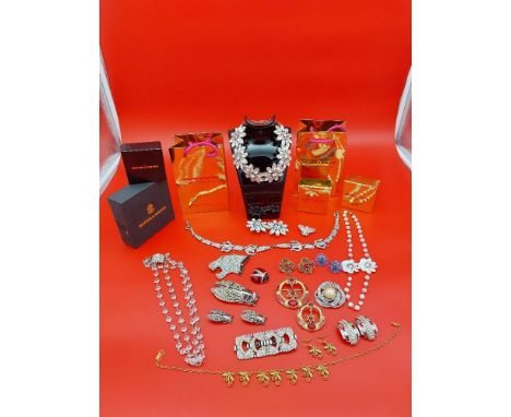 Large collection of Butler and Wilson vintage costume jewellery