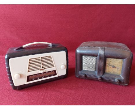 Two vintage radios.