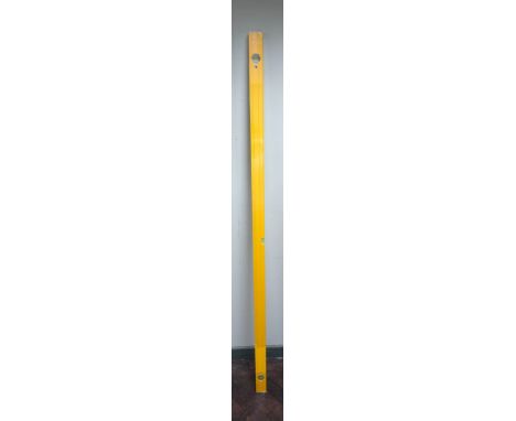 A 2mtrs long aluminium spirit level 