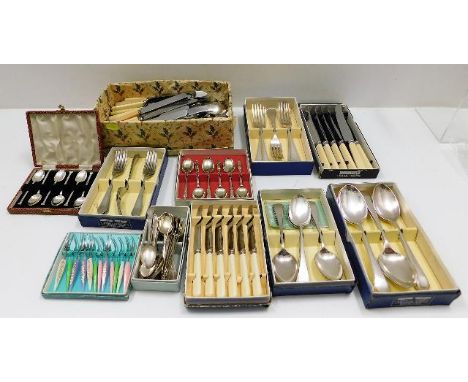 A quantity of silver plated &amp; other flatware