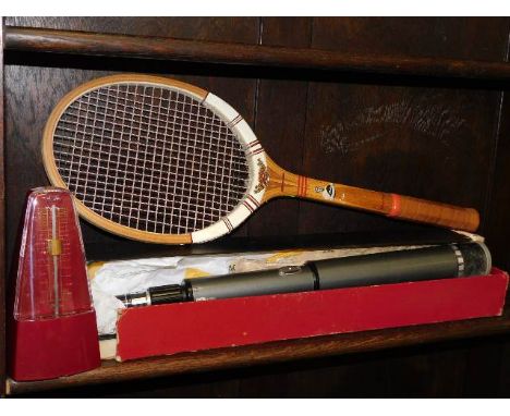 A Dunlop tennis racket, a Skybolt telescope &amp; a modern metronome