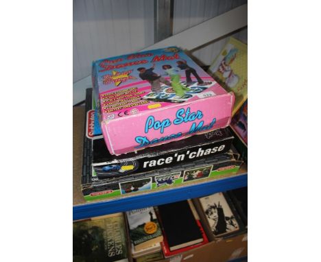 A boxed Subbuteo game; together with two others