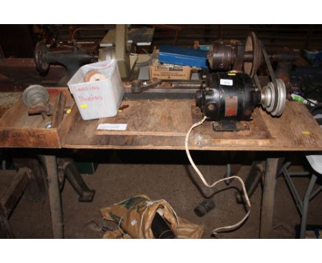 A lathe on metal stand sold as collectors item