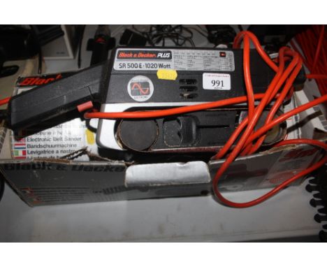 A Black &amp; Decker belt sander